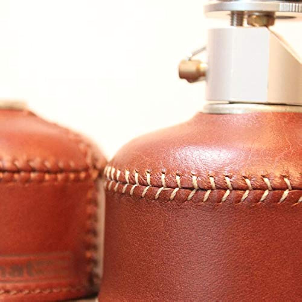 What will be will be Genuine Leather OD Can Gas Can Cover (Small 100 Size) for Gas Lantern Gas Canister Made in Japan Handmade Stylish Outdoor Camping Equipment