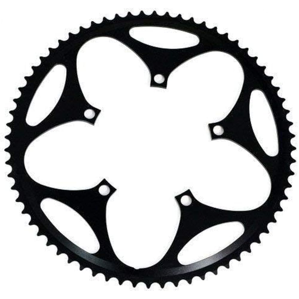 Driveline 68T CNC AL7075 Road Bike Bicycle Chainring 68T, BCD 130mm, Black, ST1409