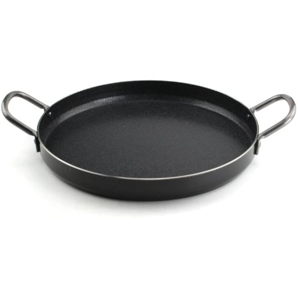 Captain Stag Barbecue Iron Plate Fiber Line Extra Thick Round Iron Plate 26cm M-6692M-6692