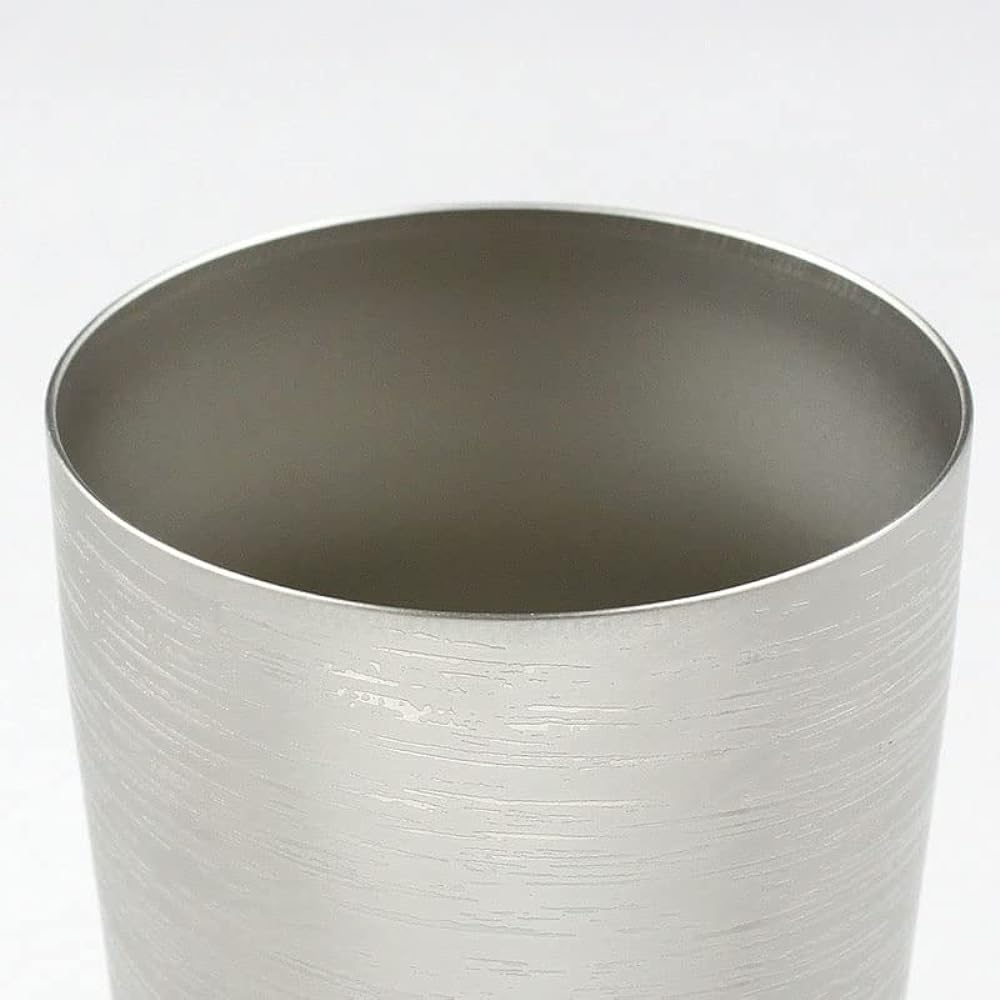 Horie Titanium Double Tumbler White Birch Premium Silver