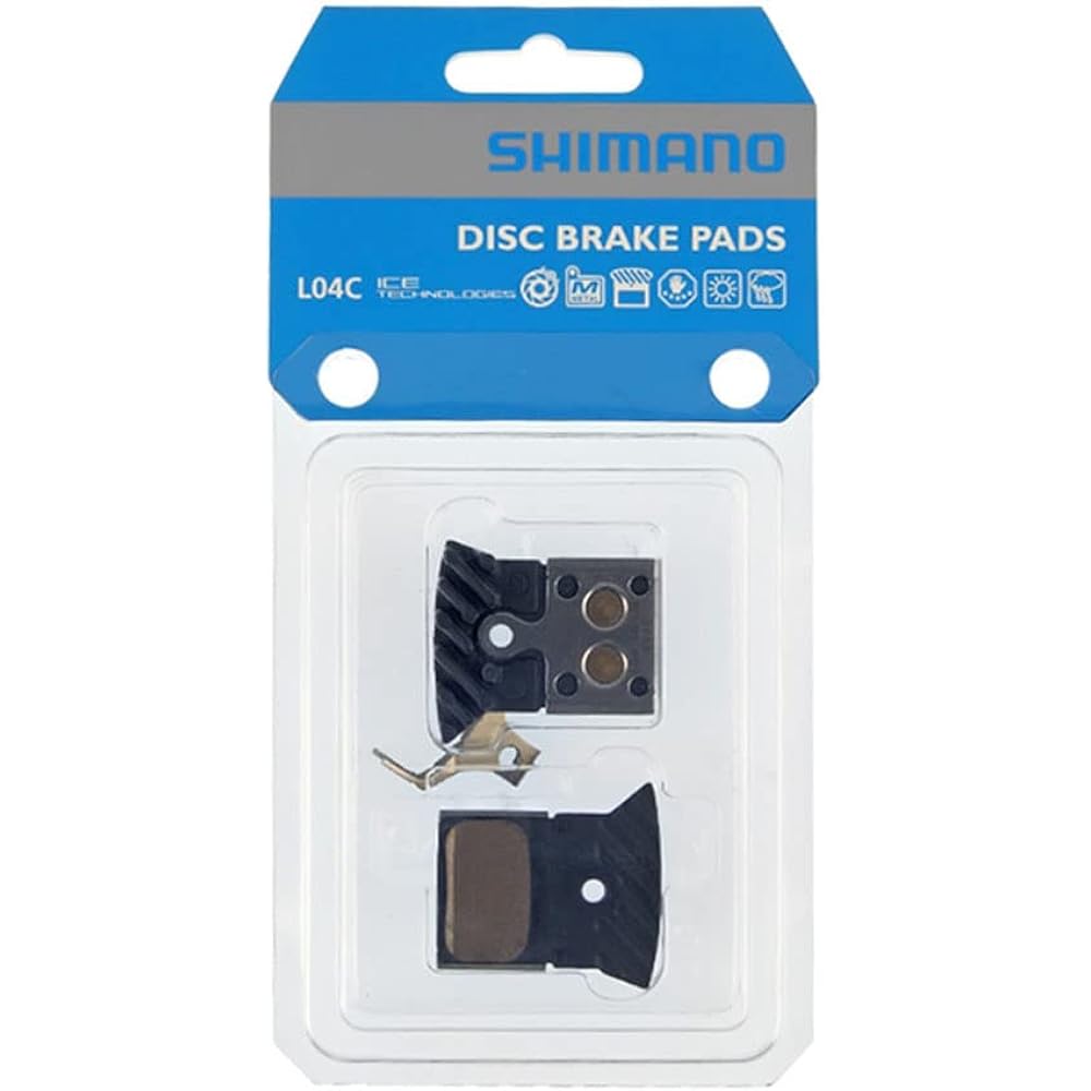 SHIMANO Repair Parts Disc Brake Pads L04C Metal with Fins 1 Pair IBPL04CMFA
