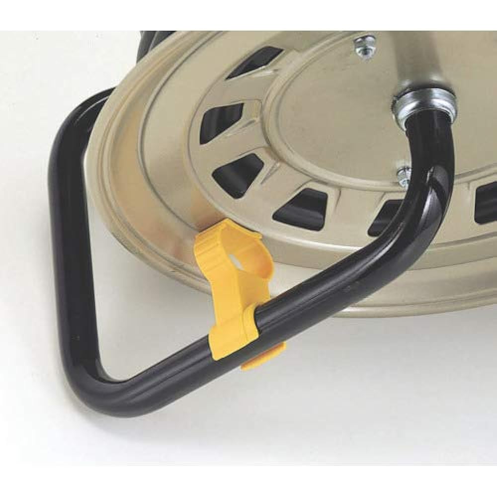 HATAYA Cord Reel, Indoor 100V Type, Cord 50m, Thickness 2.0㎟, Standard Type, Built-in Temperature Sensor, 4 Outlets, Outlet Dustproof Cap, Built-in Pilot Lamp, For Home Use, Factory Use, Construction Sites, Sun Tiger Reel GT-50