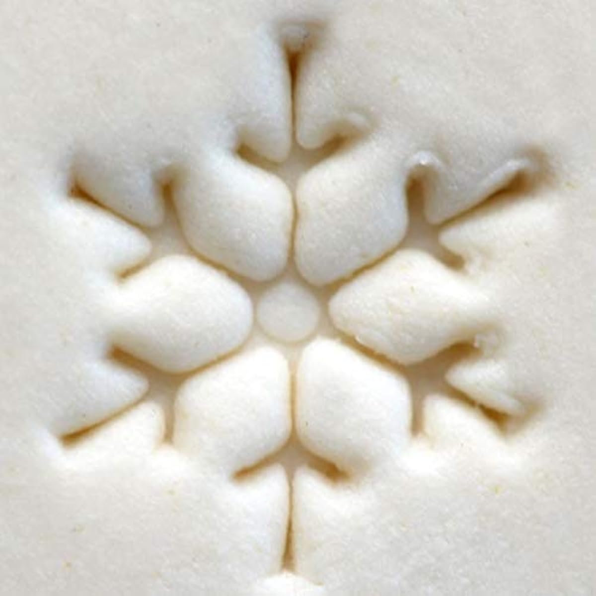 MKM Pottery Tools "Stamp 4 Clay" Decorative Stamp for Clay Scs-092 Snowflake 1 Scs-092