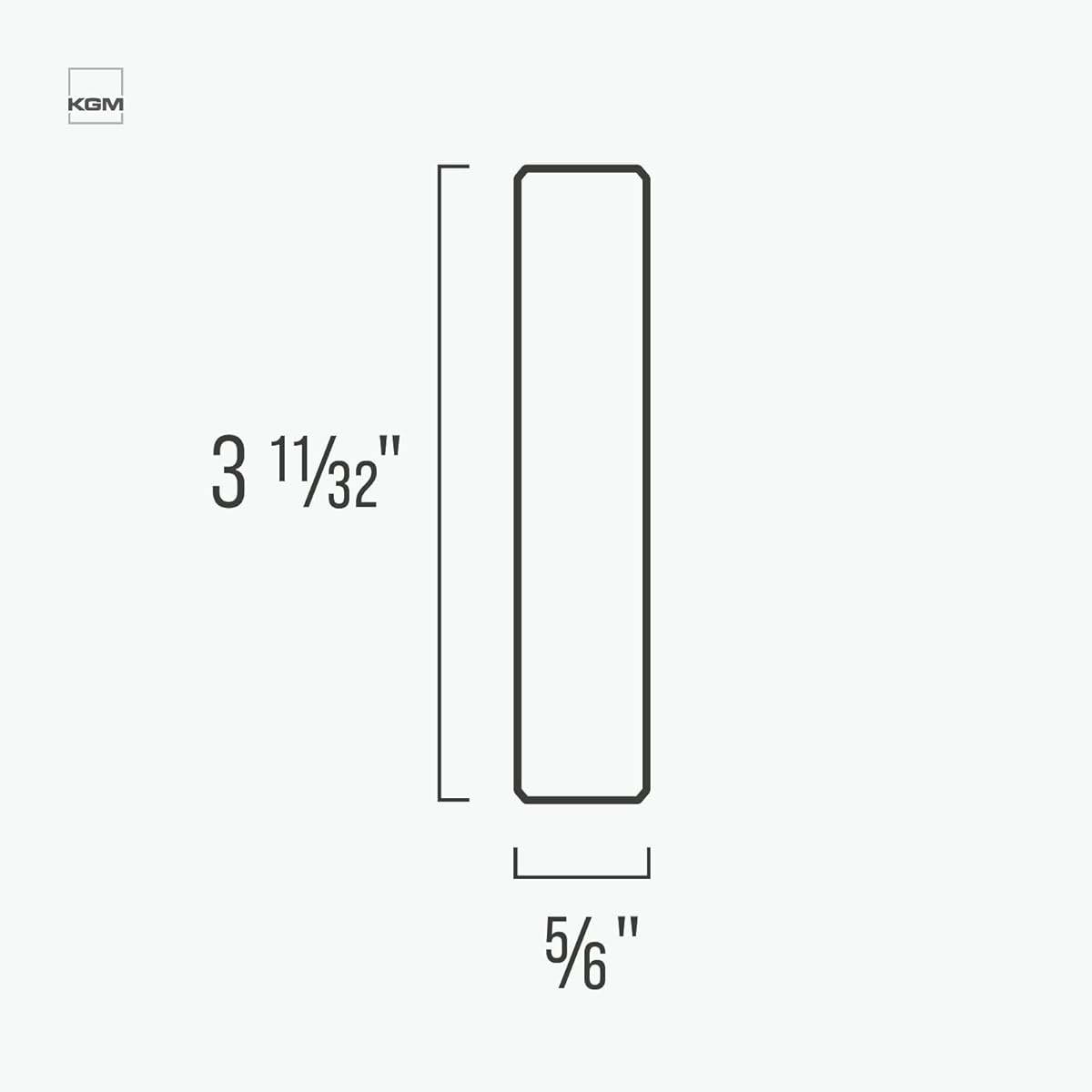 Baseboard Corner Block, 4 Pieces 3 11/32 Inch