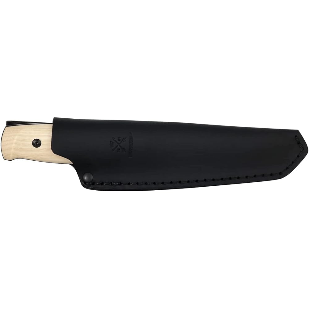 Morakniv Luke Black Blade Stainless Steel Ash Wood Full Tang Knife Wooden Handle Blade Thickness 3.2mm Camping Knife Outdoor Knife