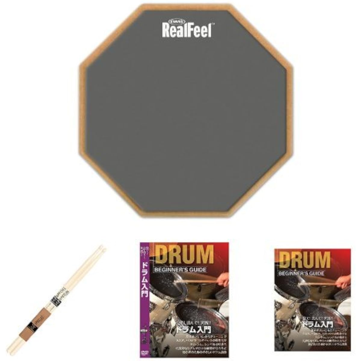 EVANS 7" Apprentice Beginner Practice Pad ARF7GM + Dedicated Stand ARFSTD Set