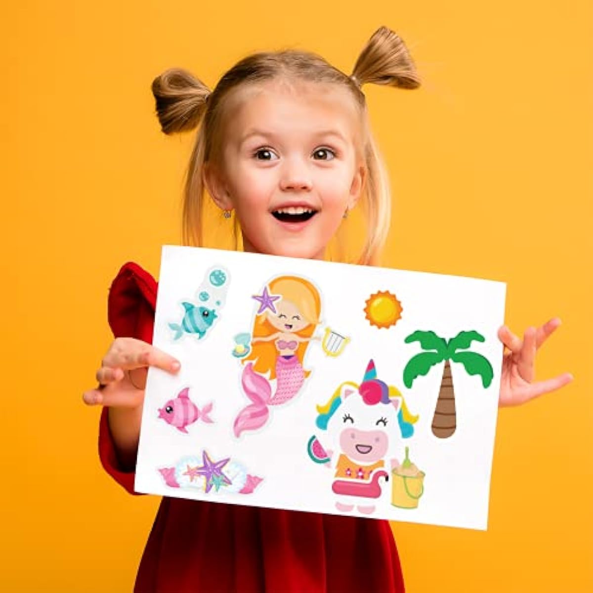 Summer set stickers for kids