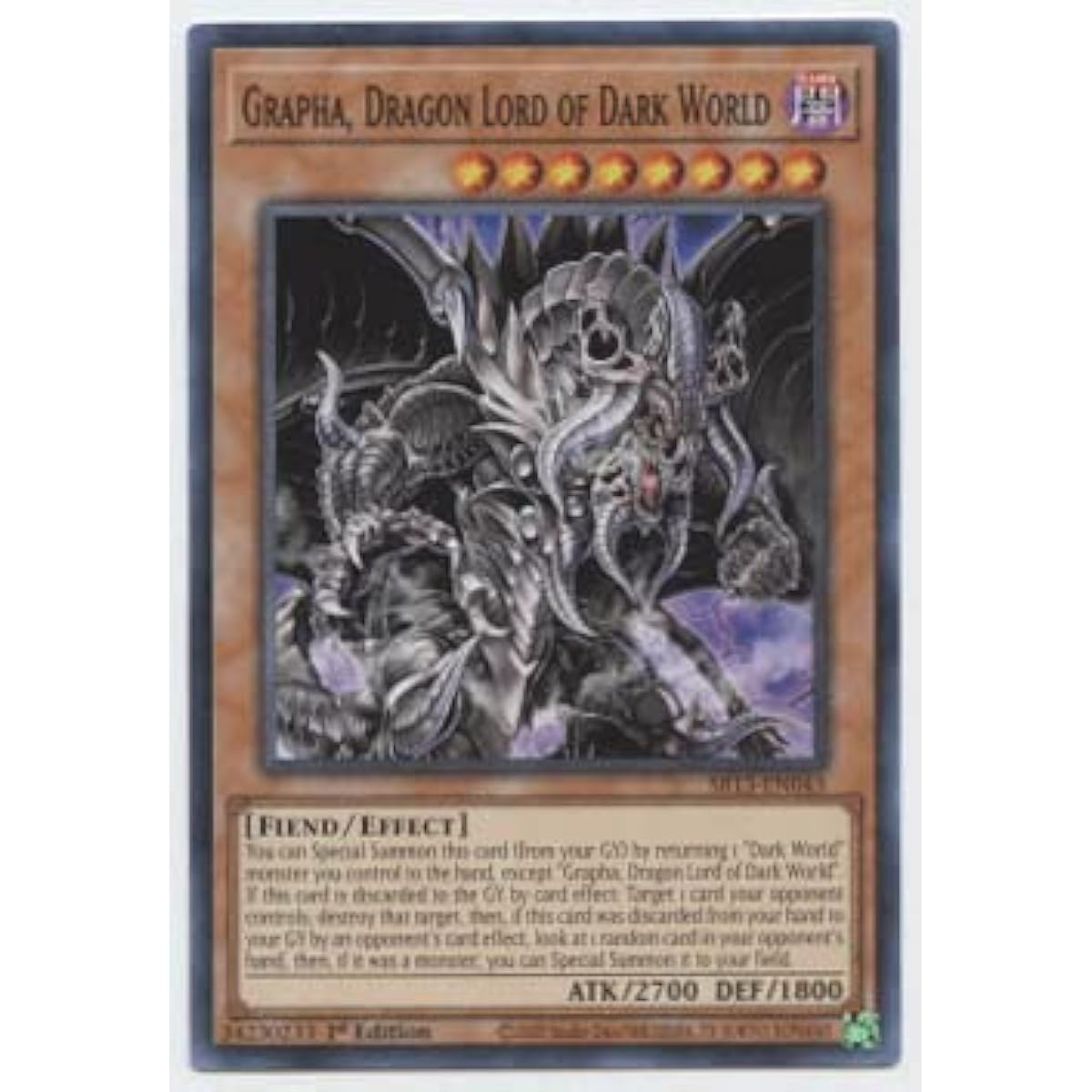 Grapha, Dragon Lord of the Dark World - SR13-EN043 - Common - 1st Edition.