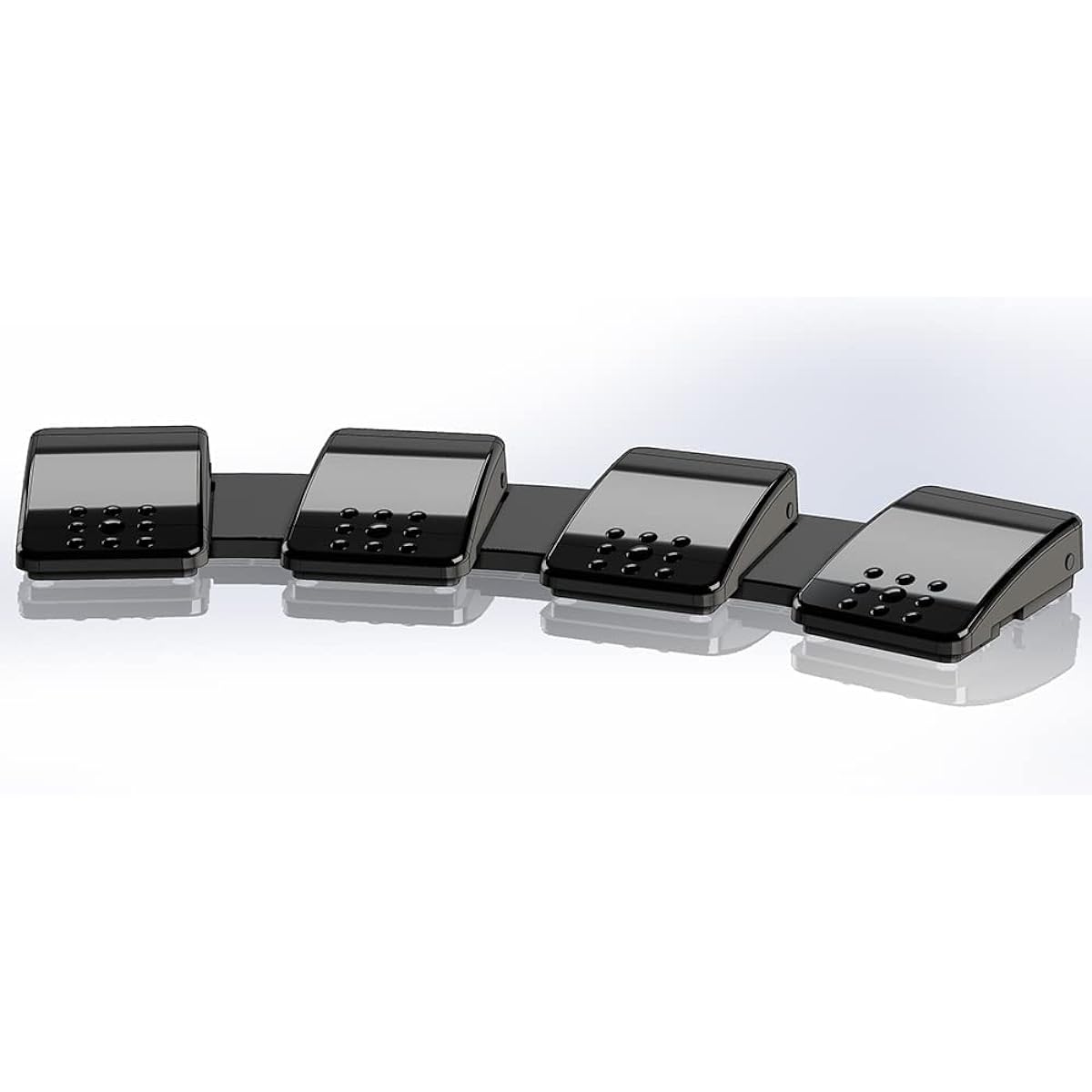 EDIKUN Foot Switch [FS2P4] 4 Pedal Made in Japan Japanese Compatible USB Keyboard and Mouse Signal Output EDIKUN Foot Switch