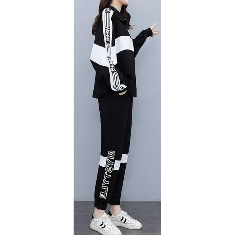 [emptio] Long Sleeve Setup Women's Beautiful Dance Gal Girly Room Wear Jersey Room Wear Sweatshirt