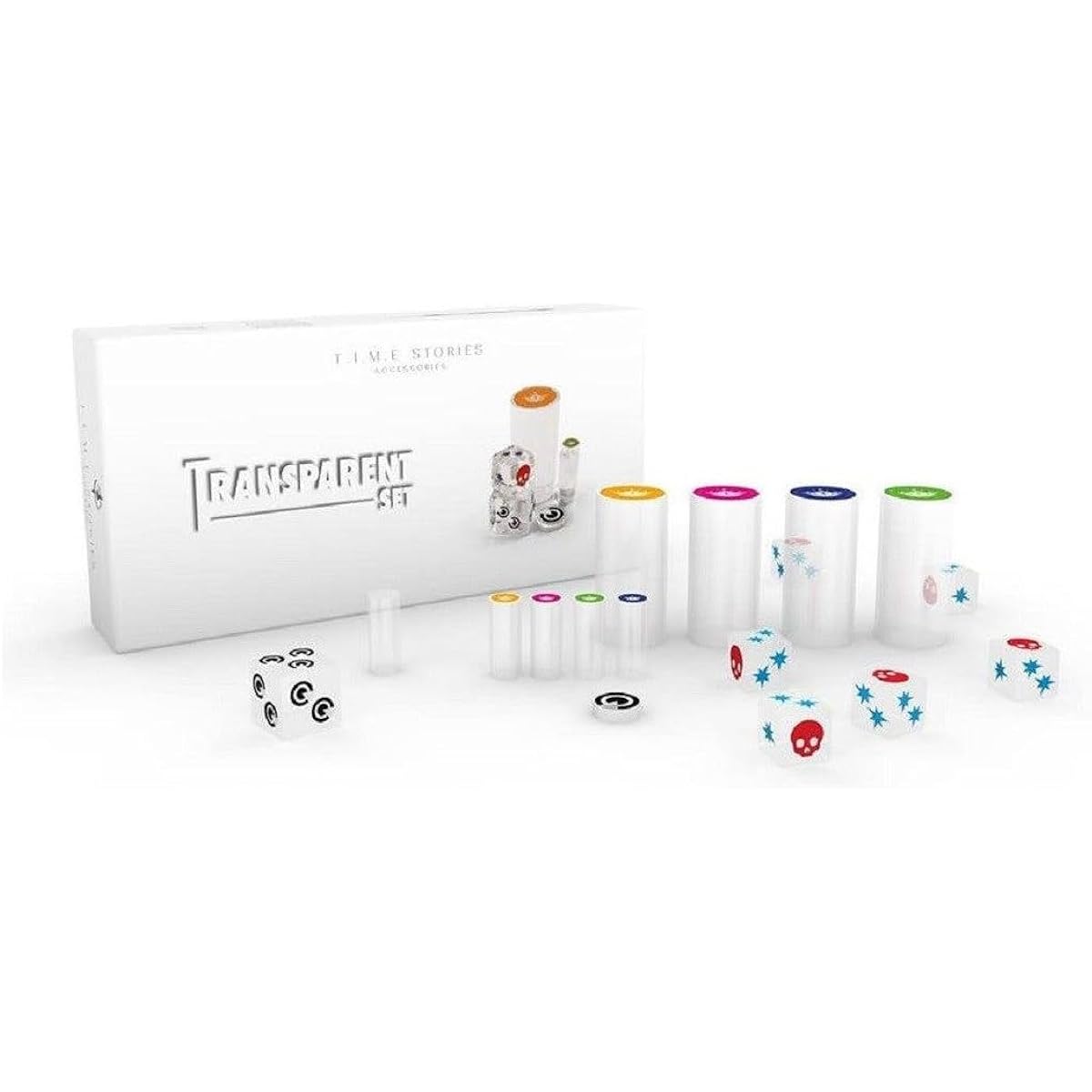 ASMODEE- T.I.M.E Story Transparent Set Multicolor (AdesTSAC01)
