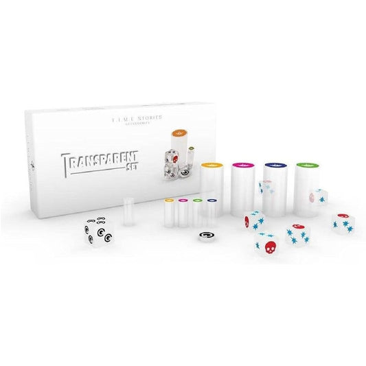 ASMODEE- T.I.M.E Story Transparent Set Multicolor (AdesTSAC01)