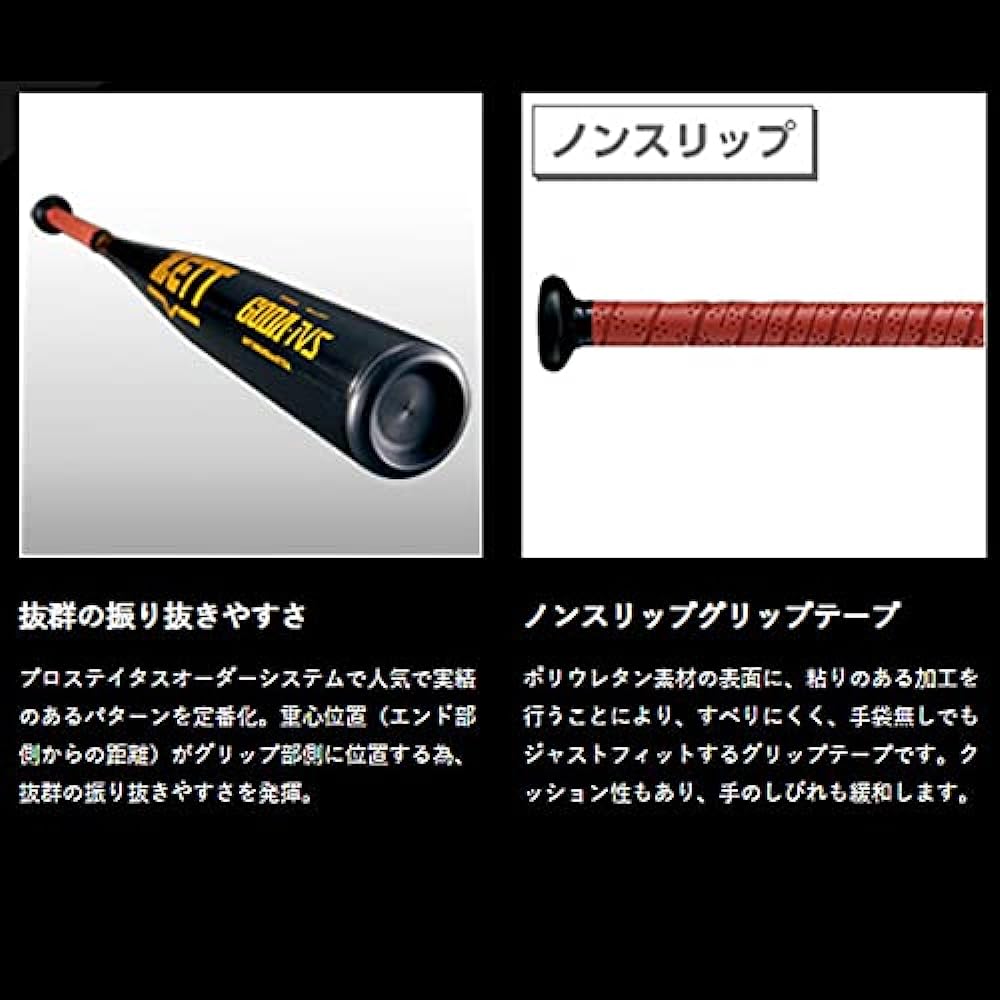 ZETT Hardball Baseball Bat Gouda NS Made of Extra Super Duralumin [Made in Japan]