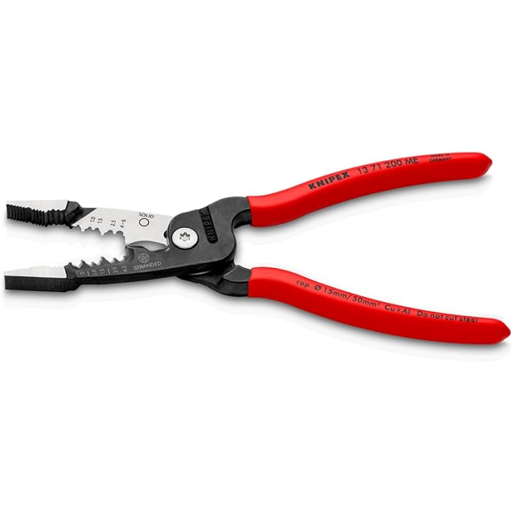 KNIPEX Metric Wire Stripper Plastic Coat Handle 1371-200ME