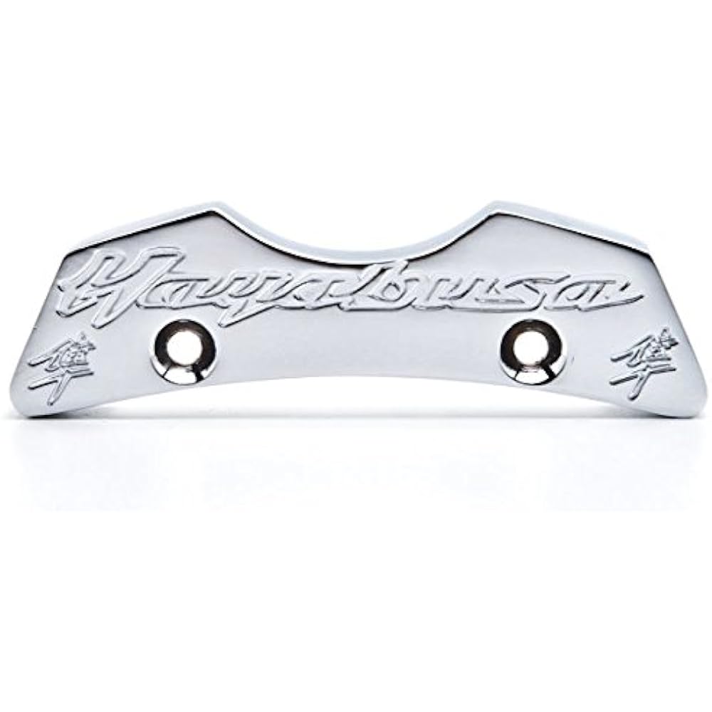 Krator NP016-C Chrome Gas Tank Pad Center Cap Cover (Suzuki Hayabusa GSX1300R 1999-2014 Chrome Gas Tank Pad Center Cap Hayabusa Logo)