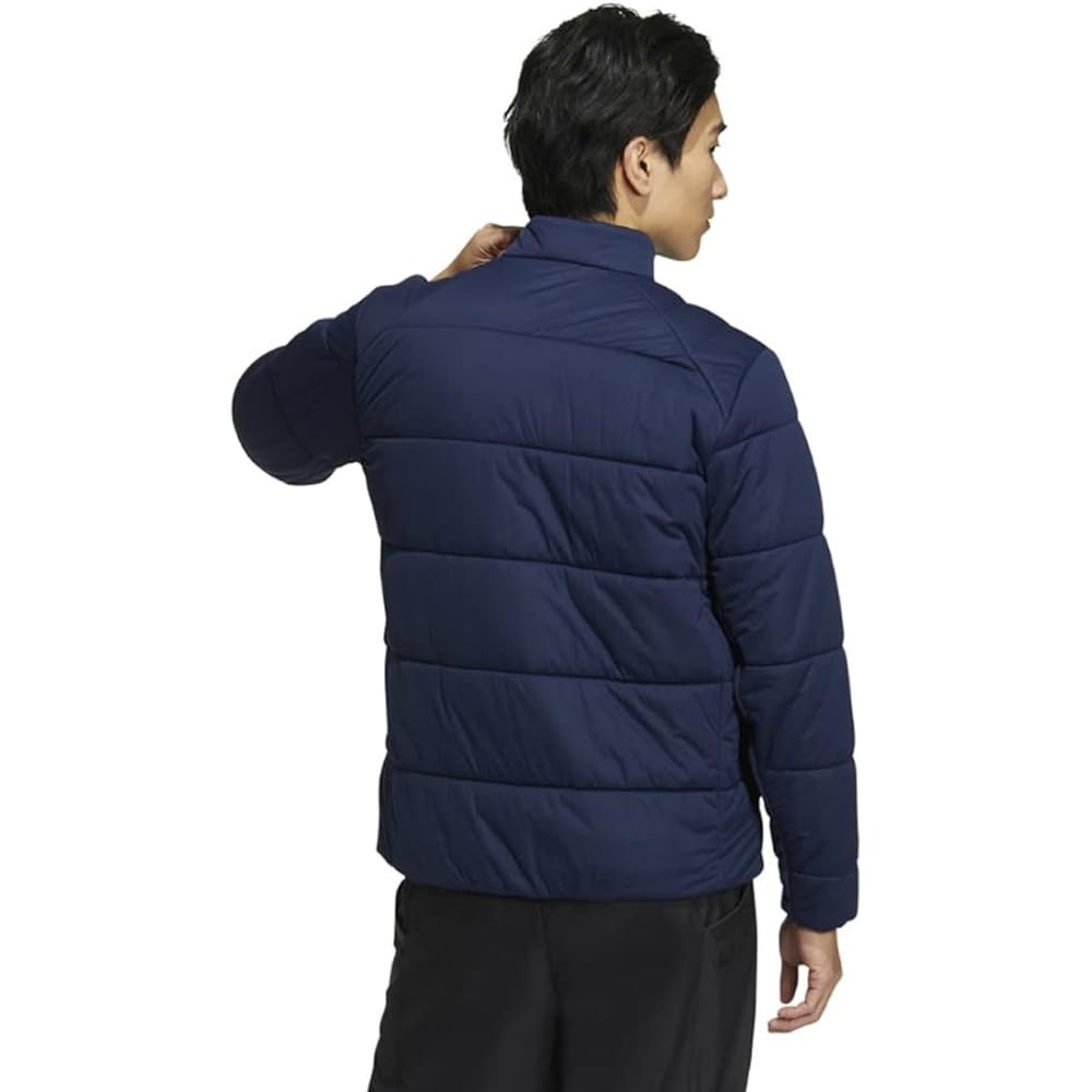 [Adidas Golf] Golf Jacket, Big Adidas Logo, Thermal, Medium Wadding, Long Sleeve, Full Zip Jacket, Men's