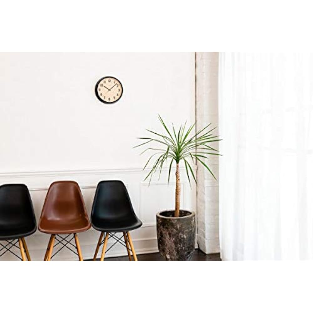 Interzero CHAMBRE PUBLIC BLACK radio clock BLACK CH-027BK w306×h306×d50mm
