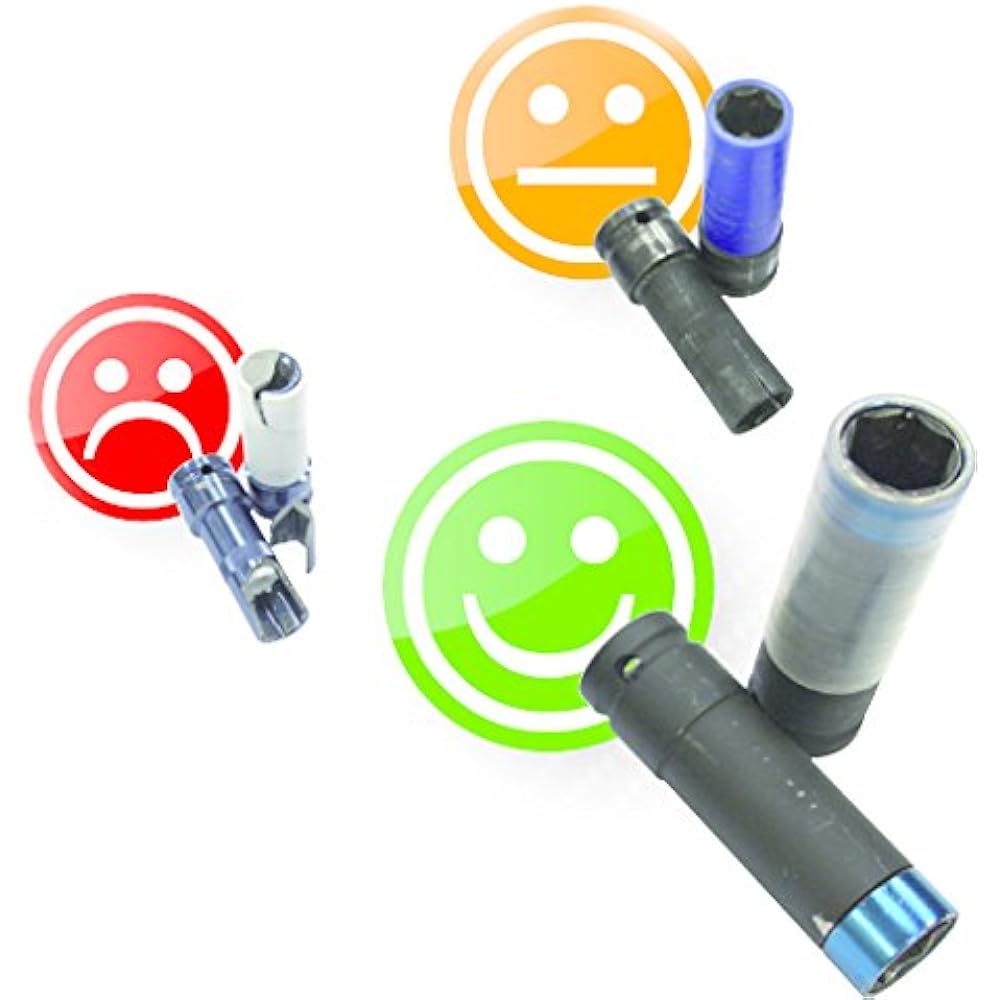 KS TOOLS SlimPOWER Alloy rim impact socket set 2 pcs 1/2" 515.0989