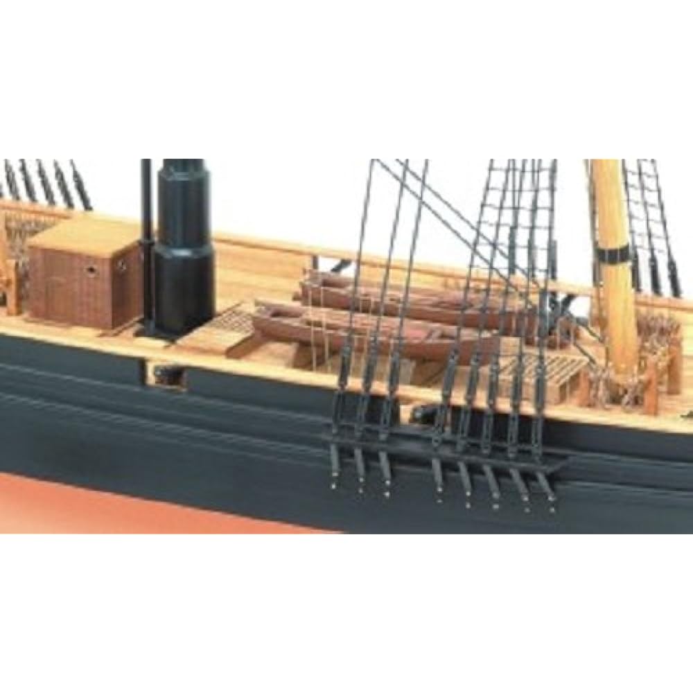 Woody Joe 1/75 Kanrin Maru without sail wooden sailing ship model assembly kit