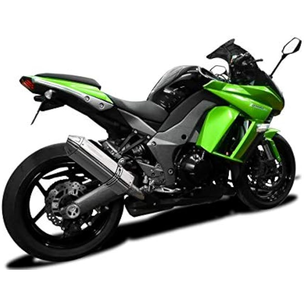 DELKEVIC Slip-on Stainless Steel Tri-Oval Muffler for KAWASAKI NINJA 1000 2011-2016 320mm KIT110G