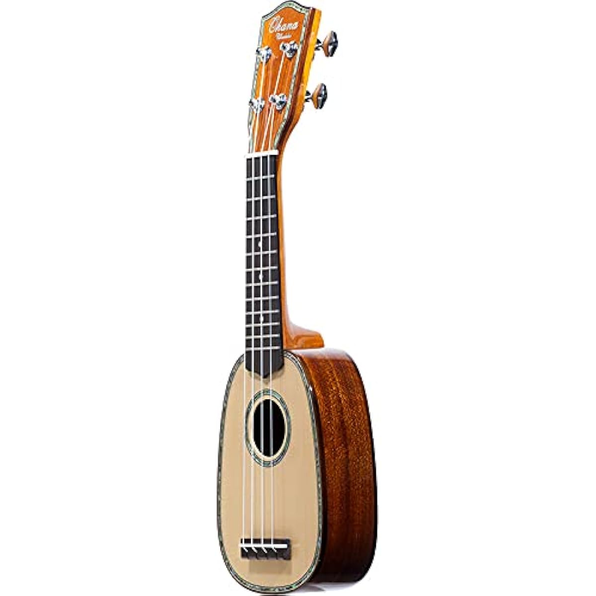 Ohana Ukuleles Sopranino size Solid spruce top Solid mahogany sides and back TPK-70G