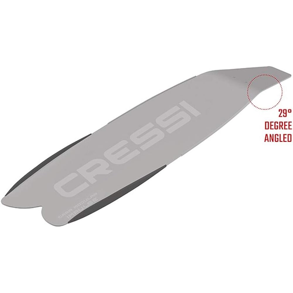 Cressi Scuba Spear Freediving Fin [GARA MODULAR IMPULSE] 29 degree inclined blade 2 colors [Genuine]