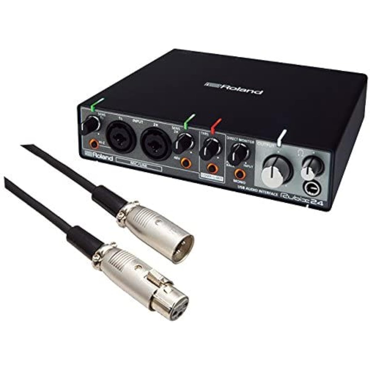 [Cable included] Roland audio interface Rubix24 + ATL458A/3.0 set