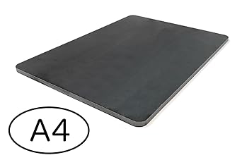 Rounded corner iron plate A4 plate thickness 4.5mm A4 size (210mm x 297mm) PL-A4-4.5