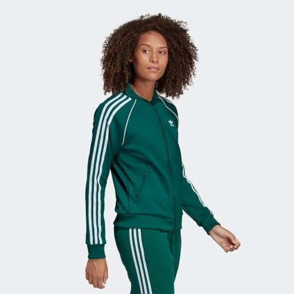 [Adidas] ORIGINALS Superstar Track Top Originals 3 Stripes Superstar Track Top Jacket Women's S (152-158cm) Domestic Genuine Product ELW37 Collegiate Green