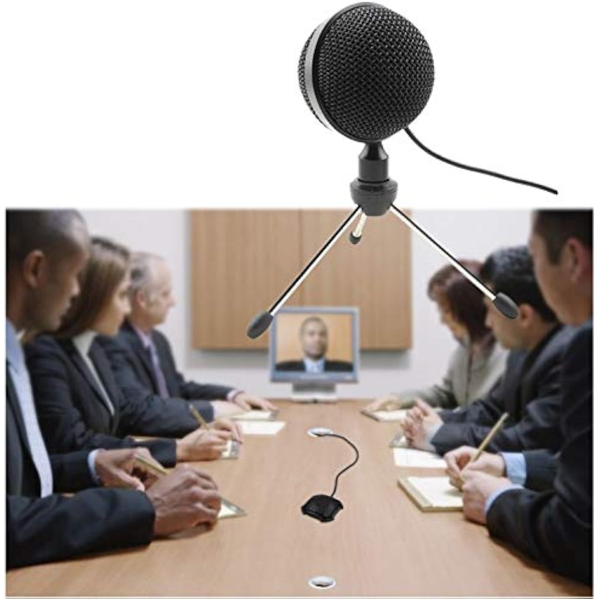 Microphone Metal USB Condenser Recording Microphone for Laptop MAC or Windows, Live Broadcast