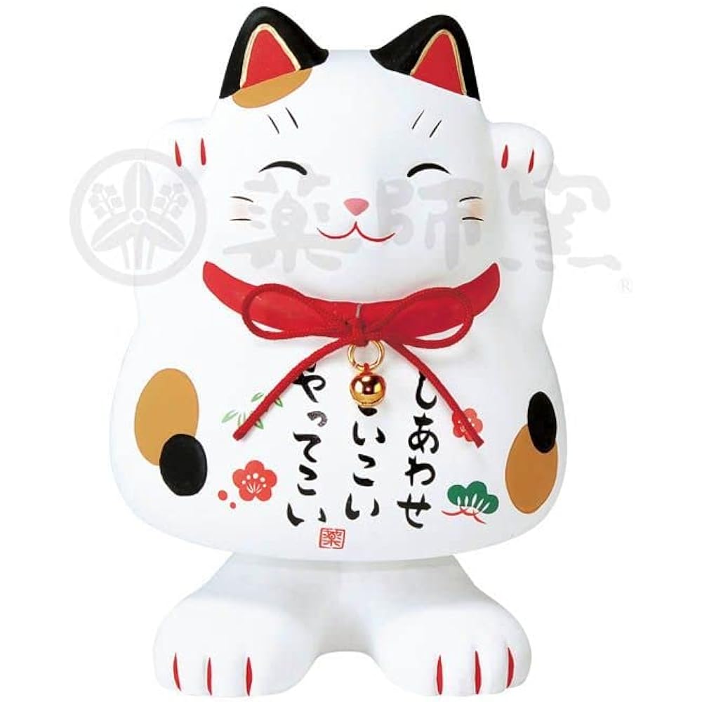 Yakushigama Aya Omikuji Good Luck Cat Daruma Display Set [7807] Increase Luck Feng Shui Ornament Interior Cat Cat Cat