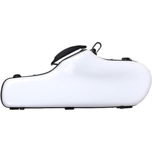 aternee Portable Alto Sax Gig Bag Hard Case for Sax, White