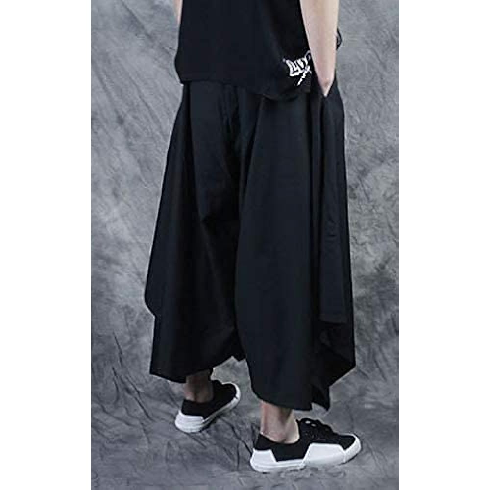 [Aspersio] Stylish Gaucho Pants Mode Style Sarouel