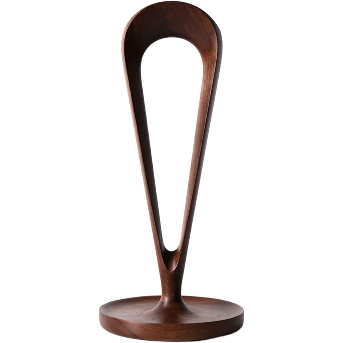 Headphone Stand Headphone Hanger Textured Wooden Headphone Stand Solid Wood Headphone Holder Storage Headset Stand Headphone Hanger (Color : Walunt, Size : 12*26.5cm)
