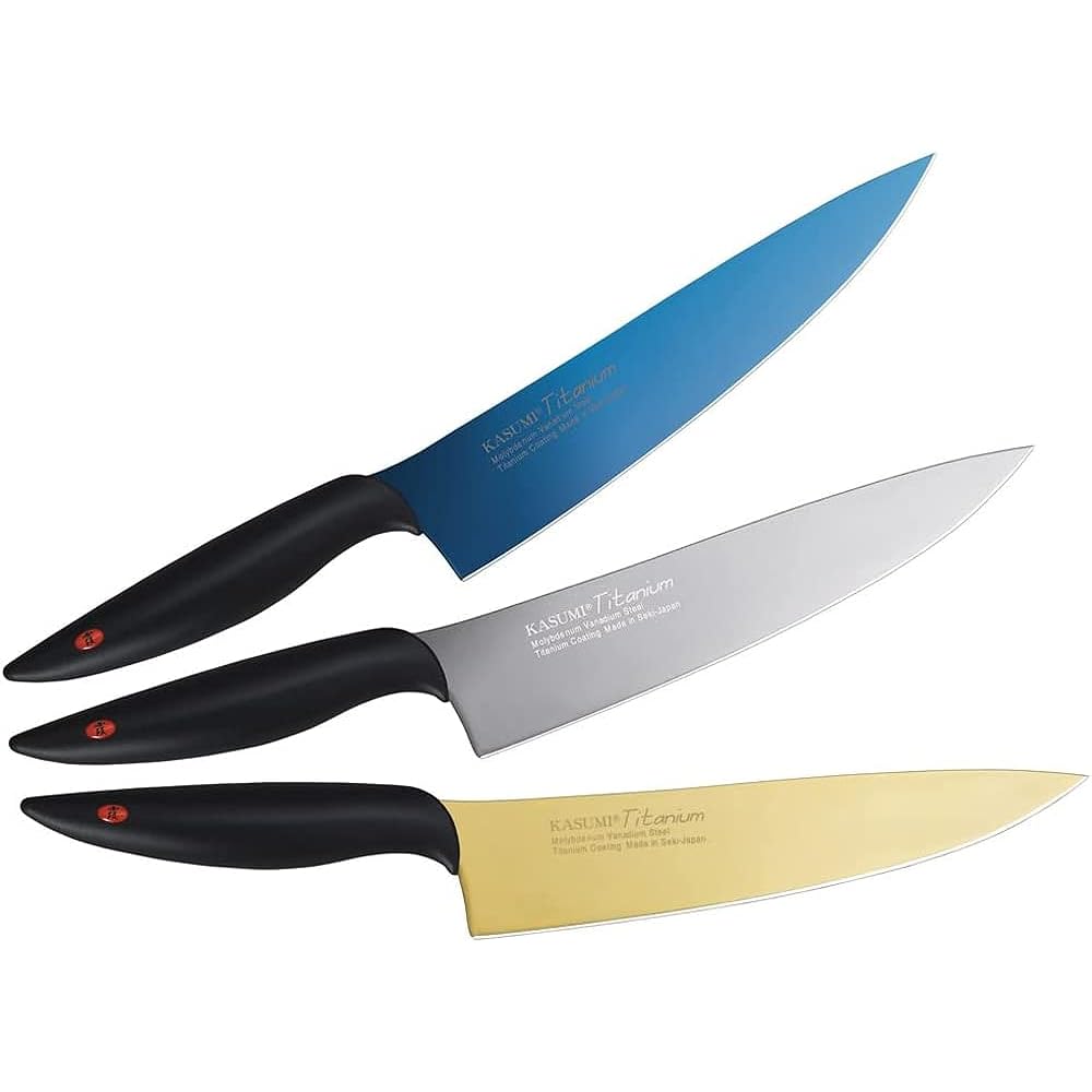 SUMIKAMA Kasumi Knife Titanium Coating Carving Made in Japan 20cm Meat Cutting Specialized Roast Beef Rust Resistant Sharpness Color Gray Made in Seki City KASUMI 20020/GR