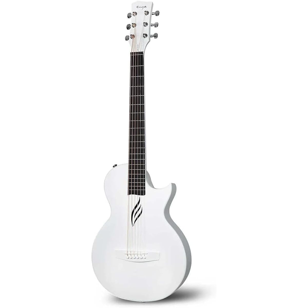 ENYA NOVA GO White Acoustic Guitar Carbon Fiber Lightweight Thin Body Case Included Travel Guitar [Official Japanese Product] Enya