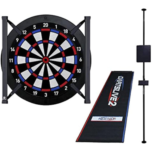 DARTSLIVE HOME & Darts Stand DARTSLIVE Pole Stand & Darts Mat Fireproof Throw Mat & Home LED Light