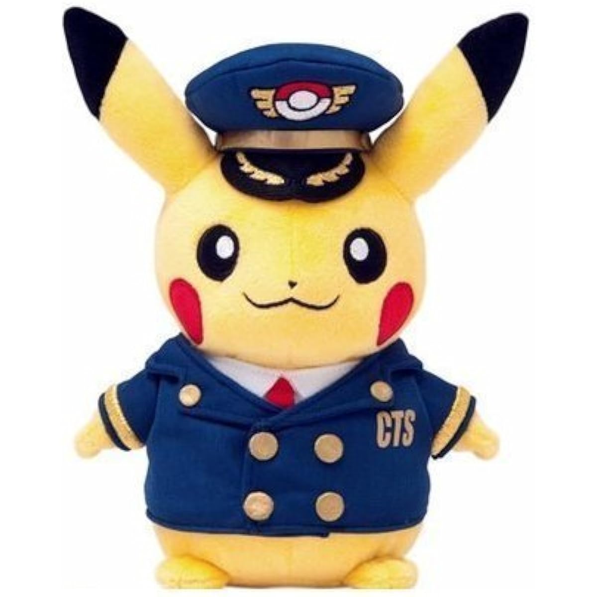 Pilot Pikachu Plush Toy, Pokemon Center New Chitose Airport Exclusive