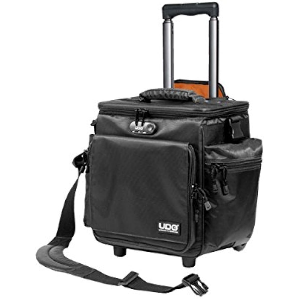 [UDG] U9981BL/OR Black (orange interior) Sling bag trolley with shoulder strap
