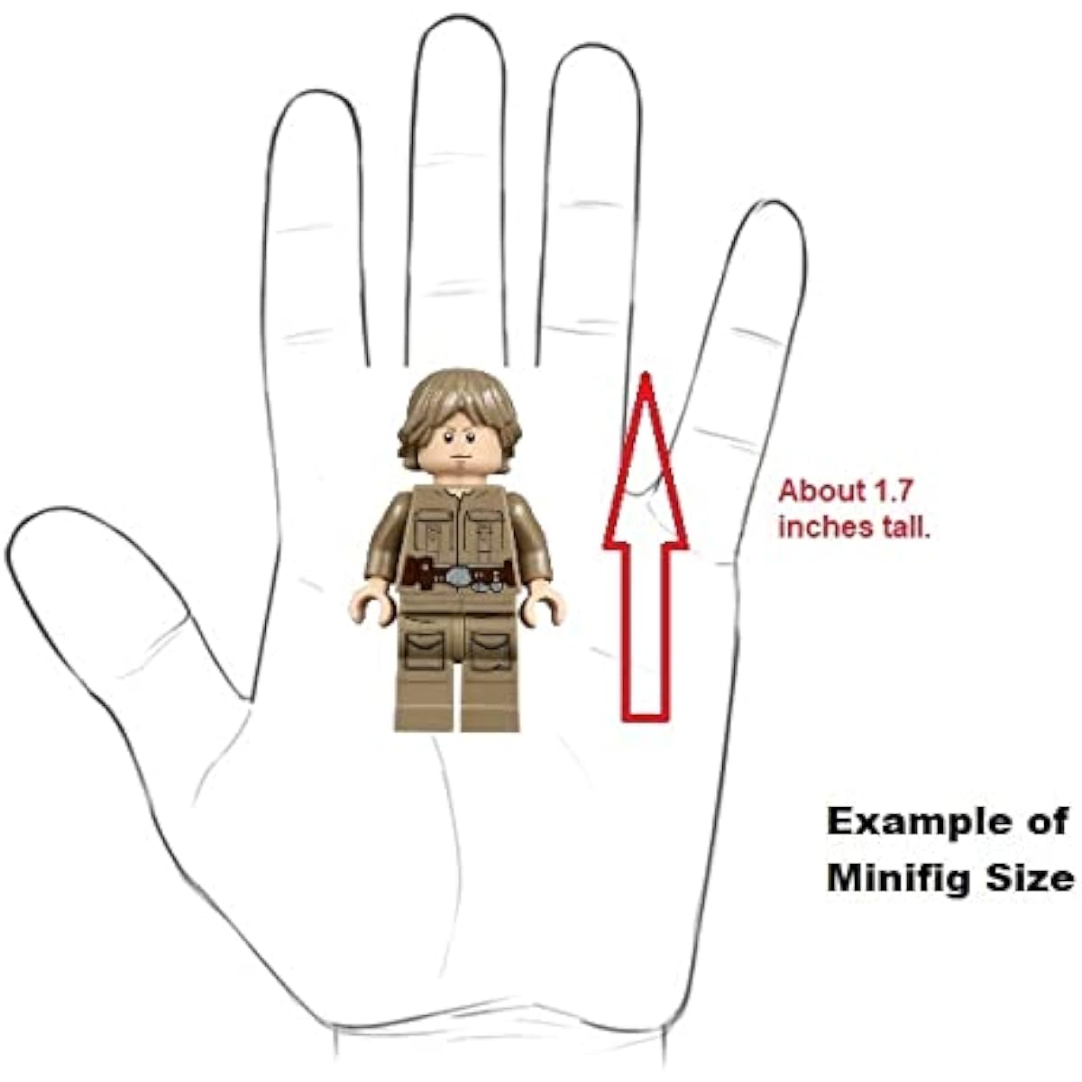 LEGO Accessories: Star Wars Replacement Orange Lightsaber (Trans Orange) - for Minifigures