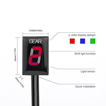Speed Display Meter CB400 CB400SF CB600F CB600 FS CBF500 CBF600 VFR800 VT750S CBR600F VTX1300 ECU Plug Mount Speed Gear Display Indicator