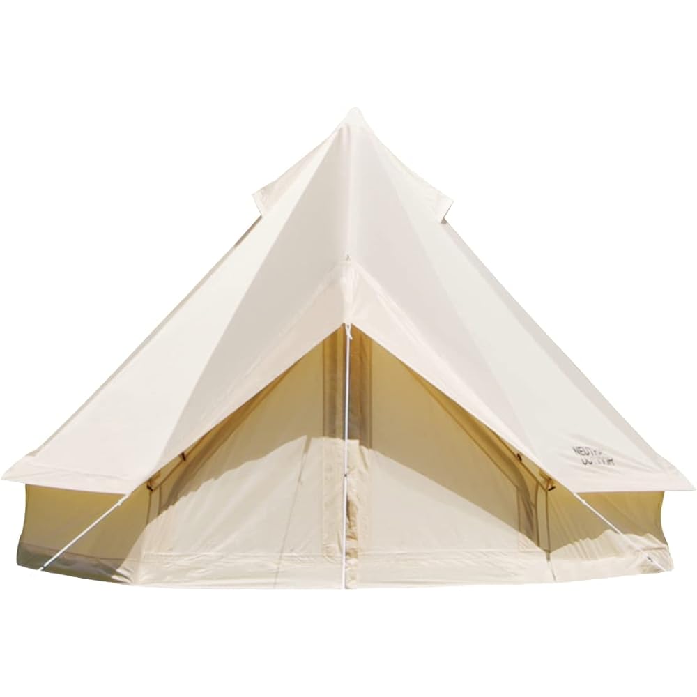 NEUTRAL OUTDOOR GE Tent Waterproof Polyester Fabric One Pole Tent Gel Tent Bell Tent Beige Storage Bag Included