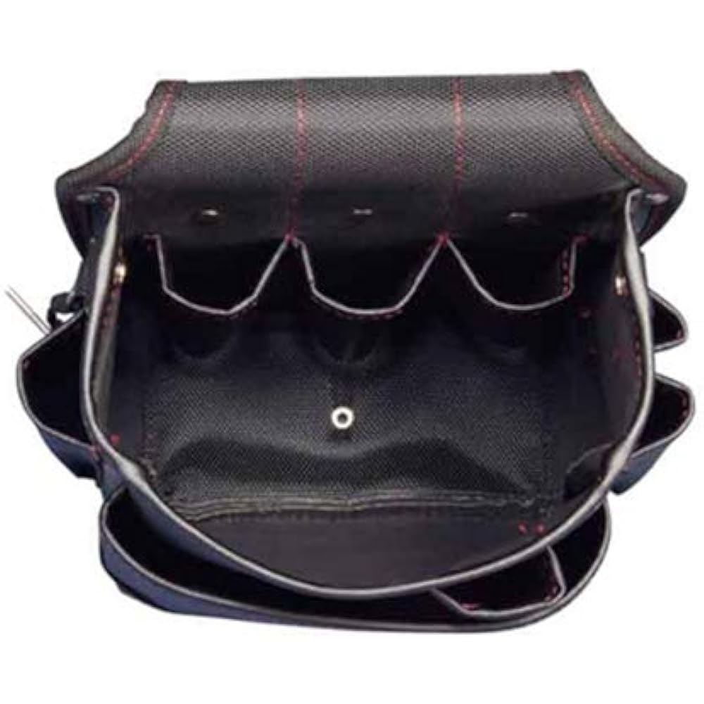 Densan waist bag electrician high pouch ND-81H-SR high grade with 3 hanging holder
