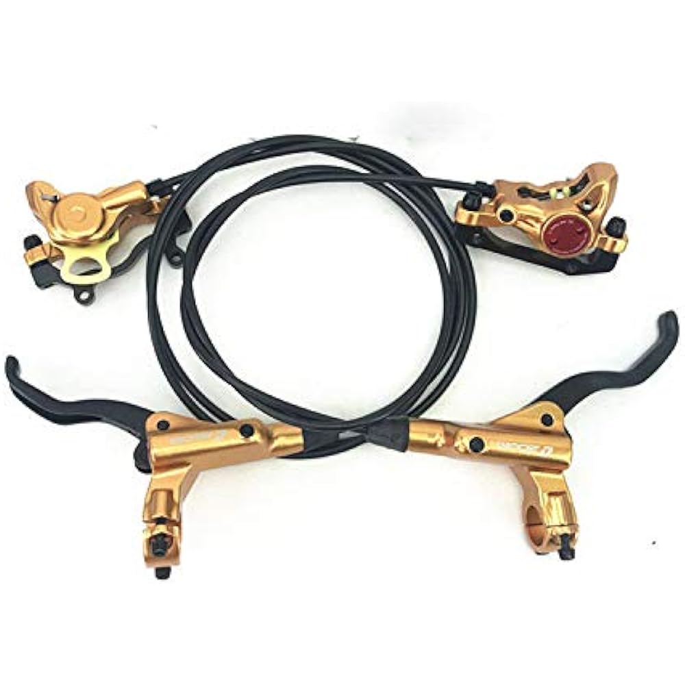 Zoom HB-875 Mountain Bike Hydraulic Brake Front and Rear Set with 160mm Floating Rotor for 1 Bicycle