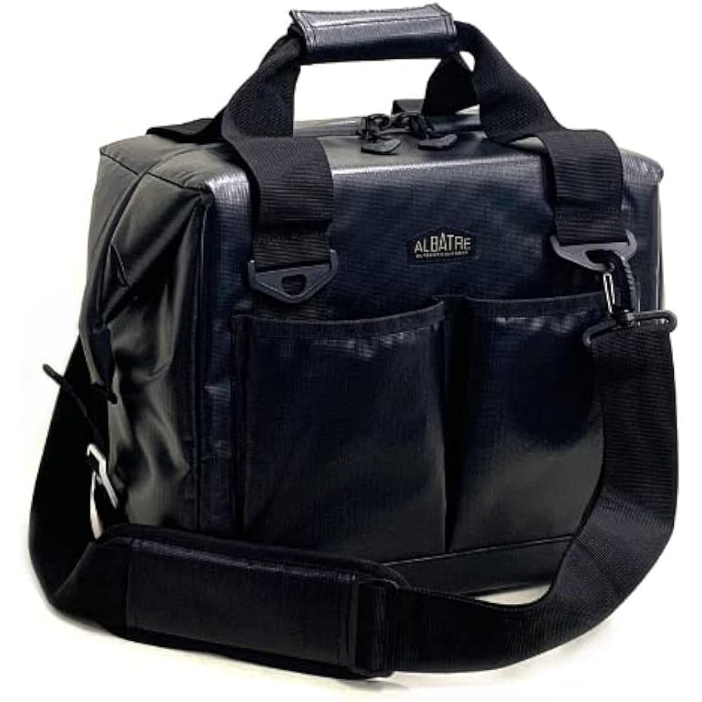 ALBATRE Multi Soft Cooler Bag 18L Full Tarpaulin JETBLACK