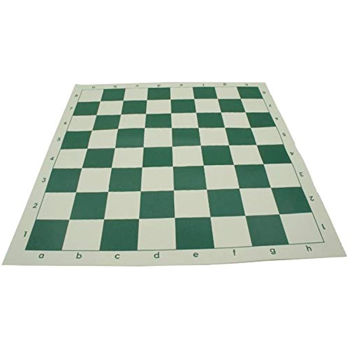 IDOPUZ 100% Original Silicone Chess Board 20 Inch Roll Up Tournament Chess Mat Green