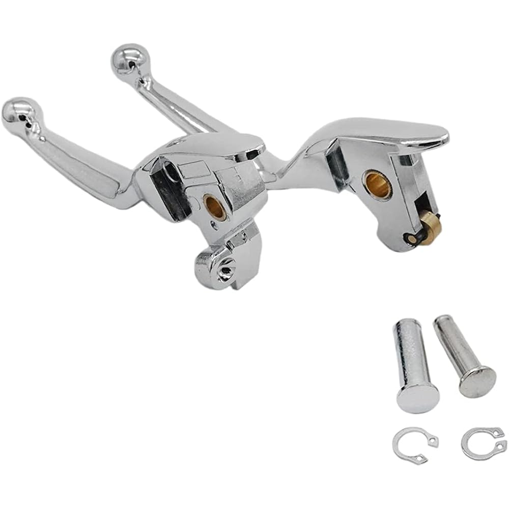 Chrome Brake Clutch Hand Lever Set Pair Aftermarket Parts for Harley-Davidson Touring Electra Glide Ultra Classic Low FLHTCUL Road Glide FLTRX 2014-2016