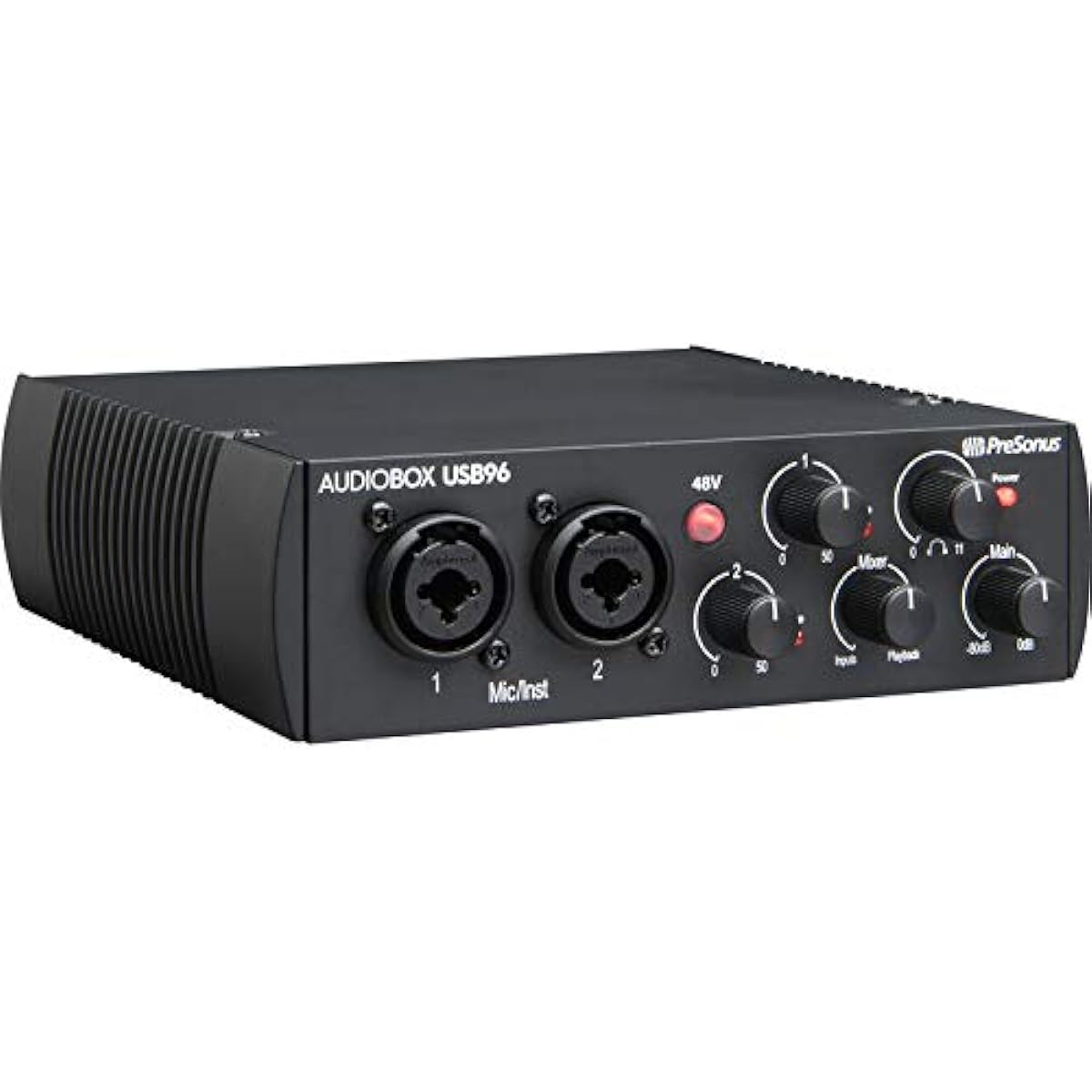 PreSonus AudioBox USB 96 2x2 USB Audio Interface (25th Anniversary Black) Pop Filter & XLR Cable Bundle