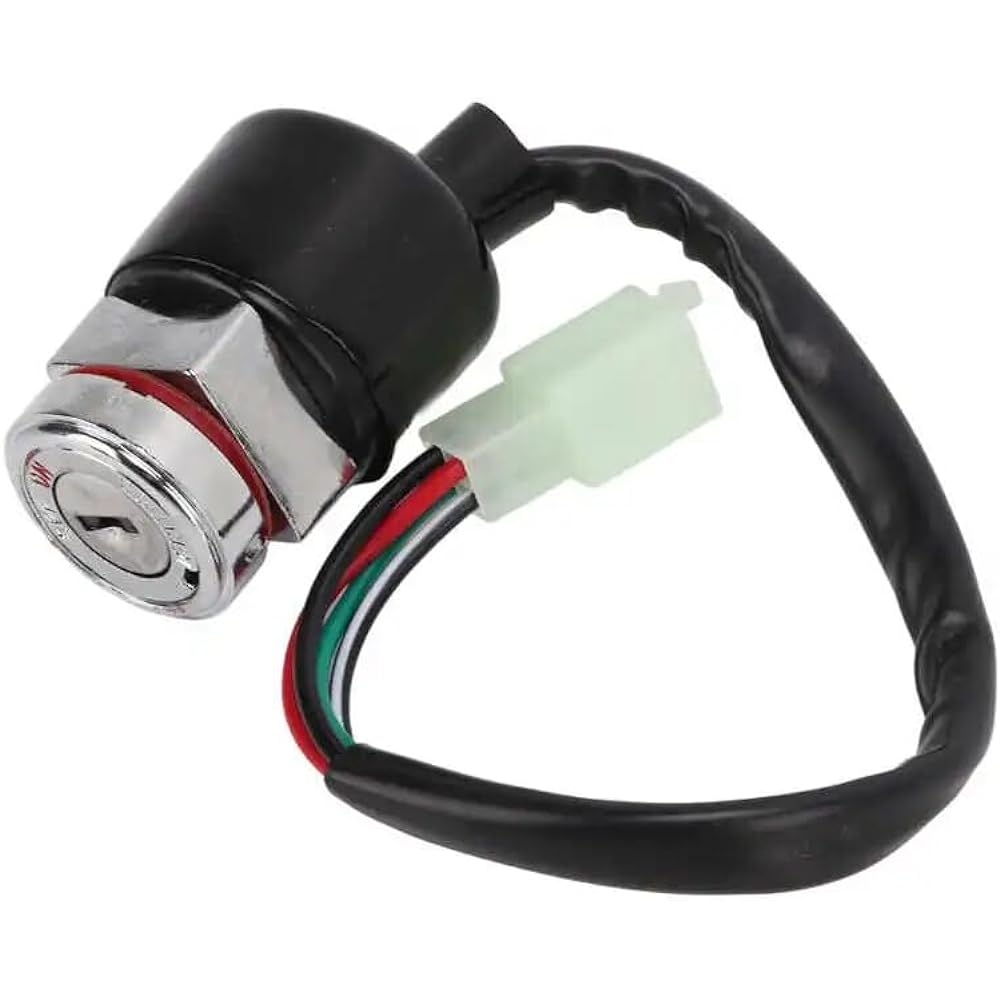 Ignition Switch Fuel Cap Set Helmet Lock Motorcycle Parts Metal Alloy ABS 2-Key Replacement for Ducks Sky Team 50cc 125cc
