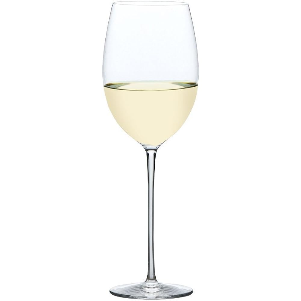 Toyo Sasaki Glass Wine Glass Clear 370ml Edo Glass Contour White Made in Japan N261-56